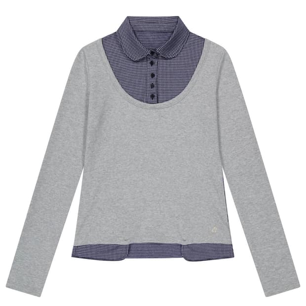 코이세이오 REVERSIBLE COLLAR LONGSLEEVES MELA