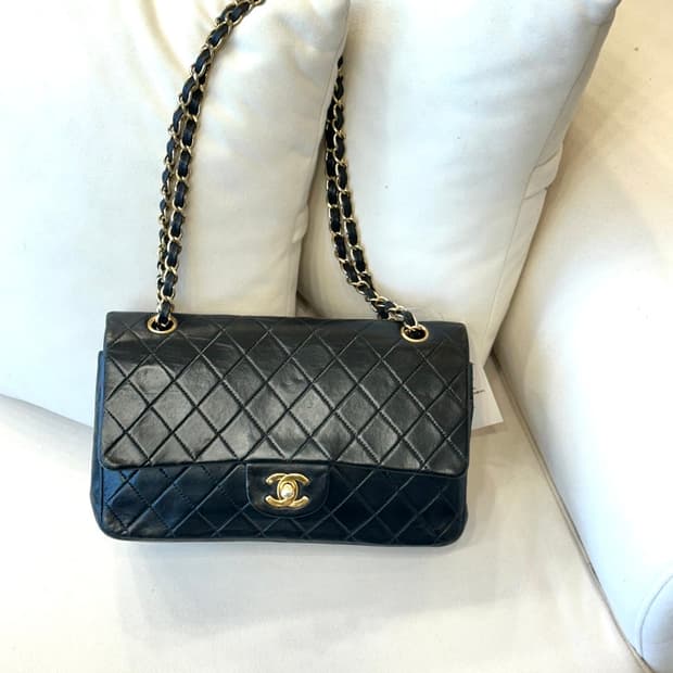 샤넬 빈티지 램스킨 클래식 플랩백 (정품)
