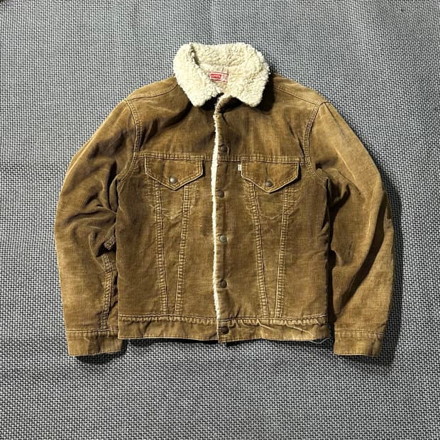 80s usa 리바이스 코듀로이 셰르파 자켓 (L/old-8461)