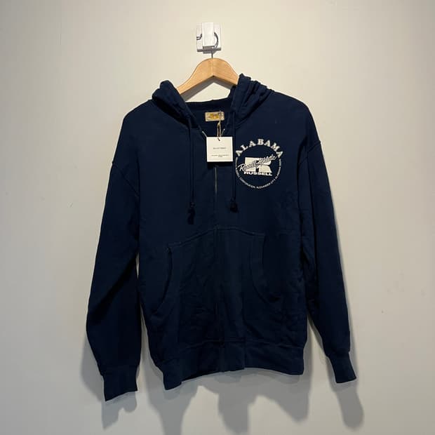 80’s russell x mizuno hoodie zip-up