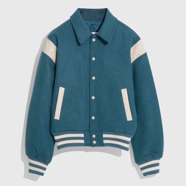 벌스데이수트 바시티 자켓 블루