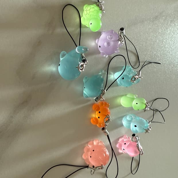 야광 해양생물 키링 (2개 선택)