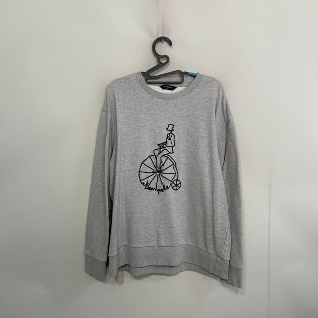 빈폴 빅로고 맨투맨 105 그레이