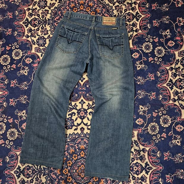 디젤(Diesel) 빈티지 포켓 워시드 데님 팬츠 30