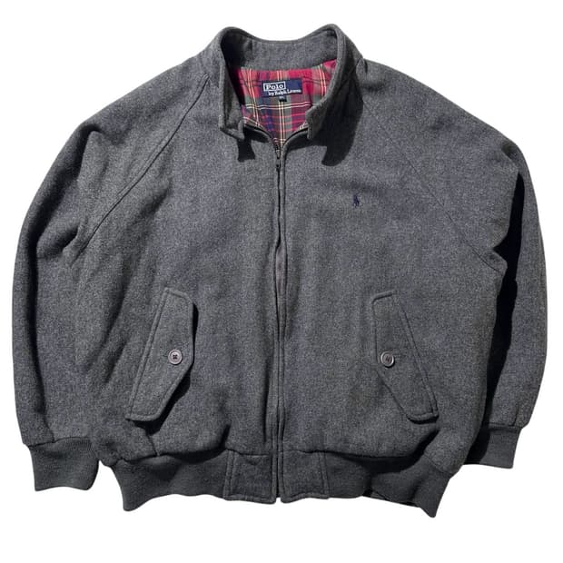 폴로 랄프로렌 울 바라쿠타 블루종 자켓