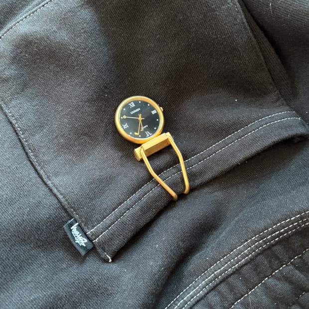 vintage carmen metal pants pocket watch 