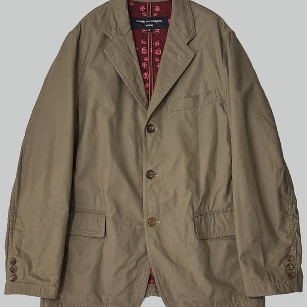 꼼데가르송 옴므 퍼커링 블레이저