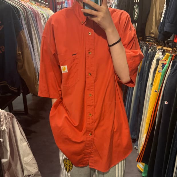 [IM] Carhartt 칼하트 반팔 셔츠 오렌지