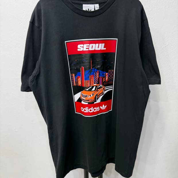 정품) 아디다스 서울 남성 반팔티 XXL