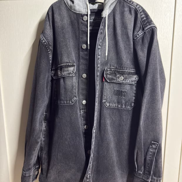 리바이스 흑청 후드자켓