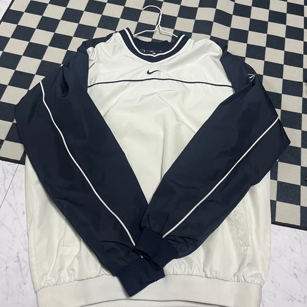 빈티지 나이키 나일론 바람막이 풀오버 윈드브레이커 L