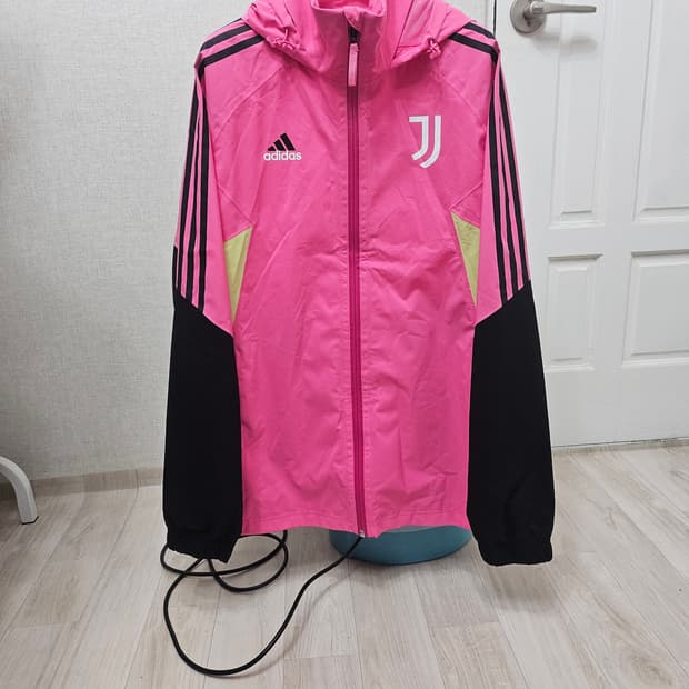 (105~110)XL☆우주매물☆아디다스 유벤투스[연핑검]레인자켓 바람막이