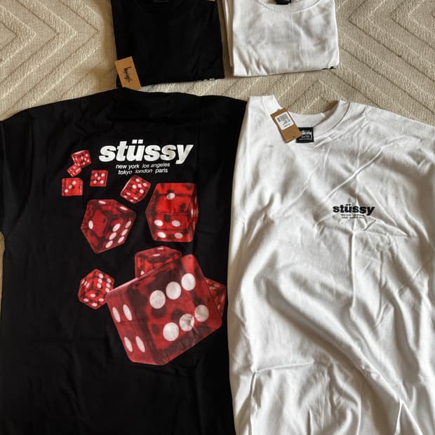 스투시 롤러스 티셔츠 블랙, 화이트 L,XL,XXL새상품