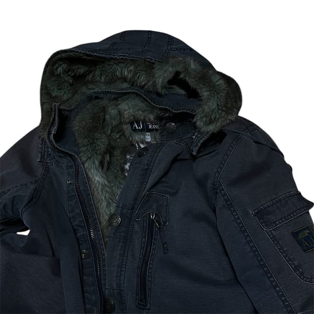 아르마니 진 퍼 야상 자켓