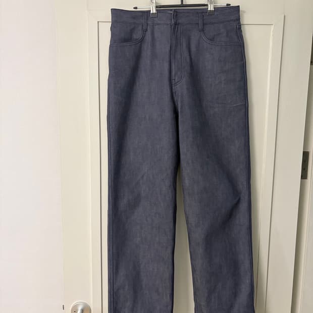 Amomento mens colored 스트레이트 핏 데님 블루 M