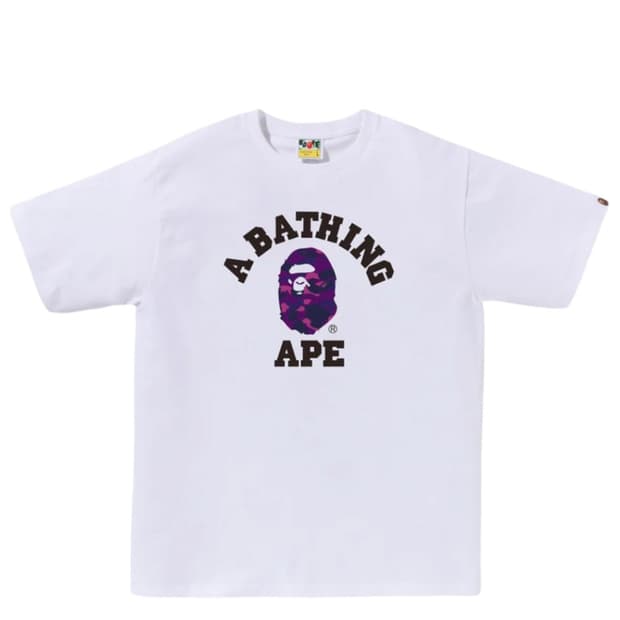 BAPE COLOR CAMO COLLEGE TEE 베이프 티셔츠