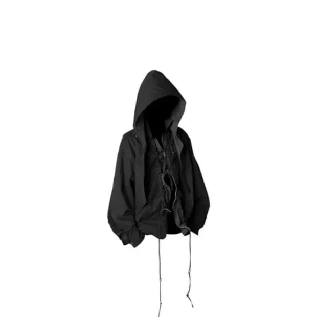 콰스 KUAS 블랙셔링 풀오버 후드셔츠