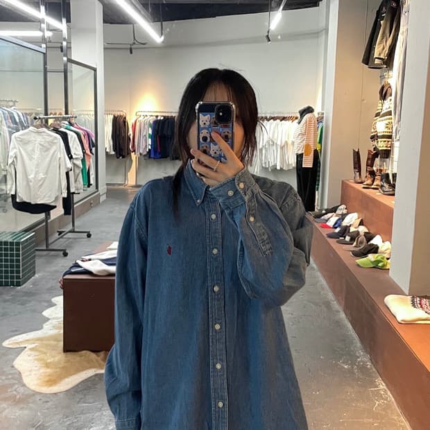 폴로 랄프로렘 레드포니 데님셔츠 H18