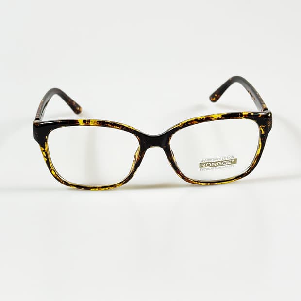 RORGGE 토터스쉘 뿔테 스퀘어 프레임 빈티지 안경