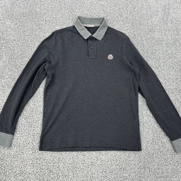 몽클레어 로고 긴팔 카라티