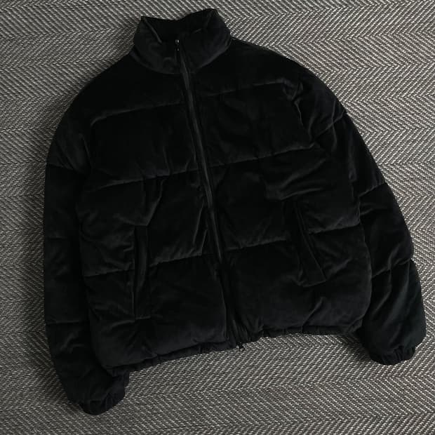 DAVID CEHN 빈티지 벨벳 푸퍼 패딩y 2982