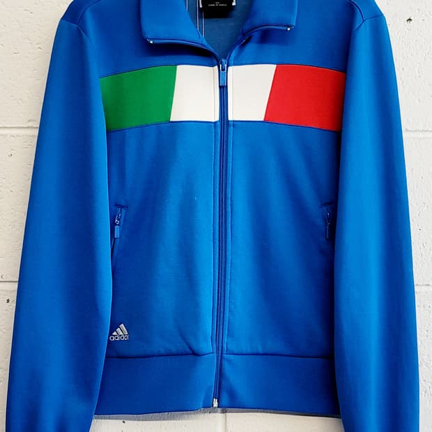 아디다스(여성용) 이탈리아 크롭 트랙탑 져지(자켓) 판매
