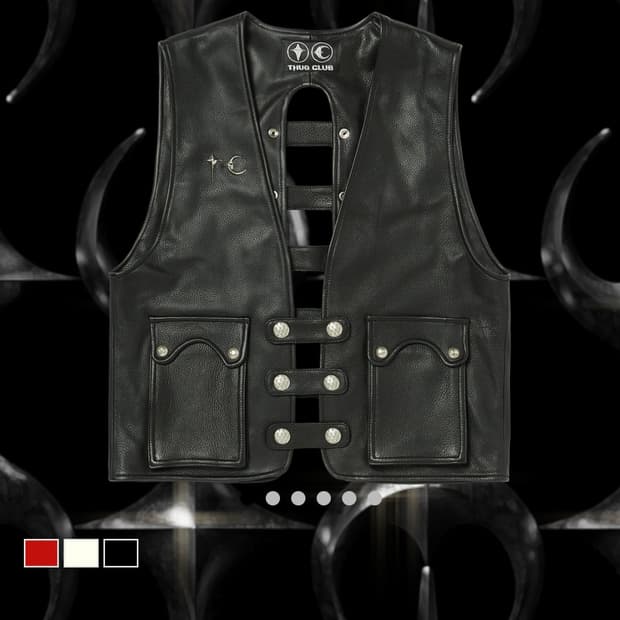 떠그클럽 레더조끼 3사 | Goat skin Leather Vest