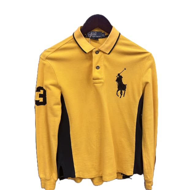 폴로 랄프 로렌 커스텀 슬림 핏 긴팔 폴로 셔츠