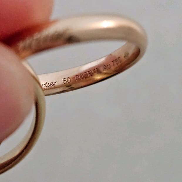 까르띠에 트리니티링 클래식 50호