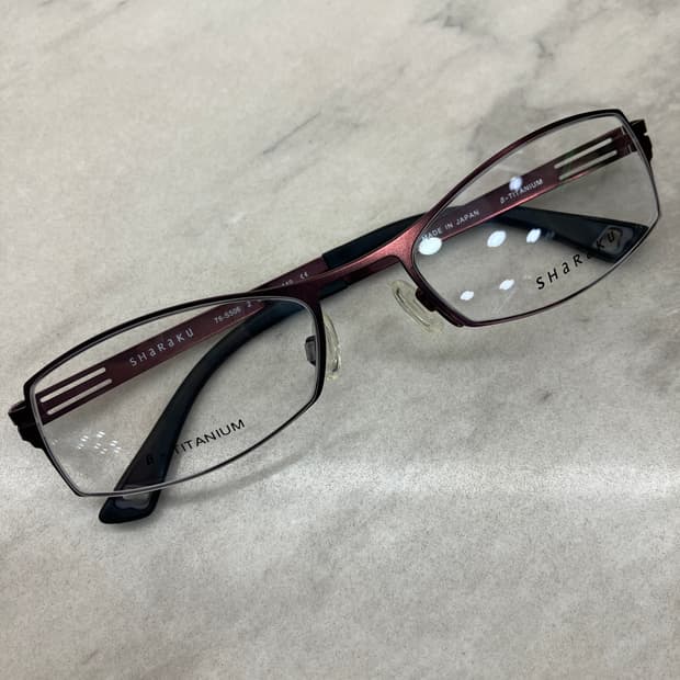 사라쿠 SHARAKU 엔틱 레드 스퀴벌 메탈테 안경