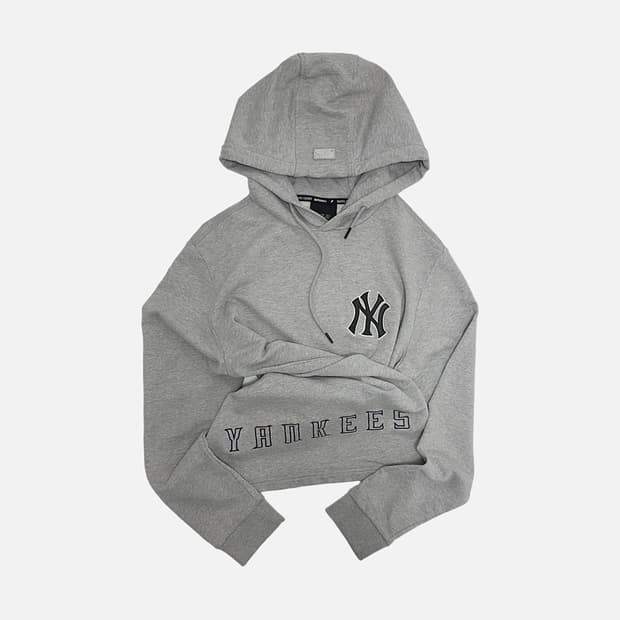 MLB 엠엘비 뉴욕양키즈 후드티 멜란지그레이