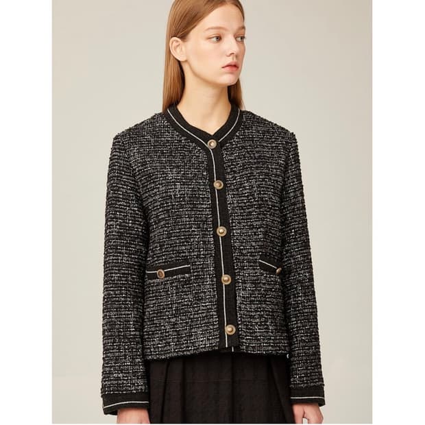 55) 지컷 트위드 자켓 마이 블레이저