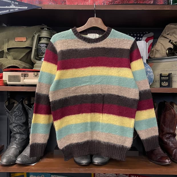 이스트 웨스트 클래식 스트라이프 패턴 니트 스웨터 N34