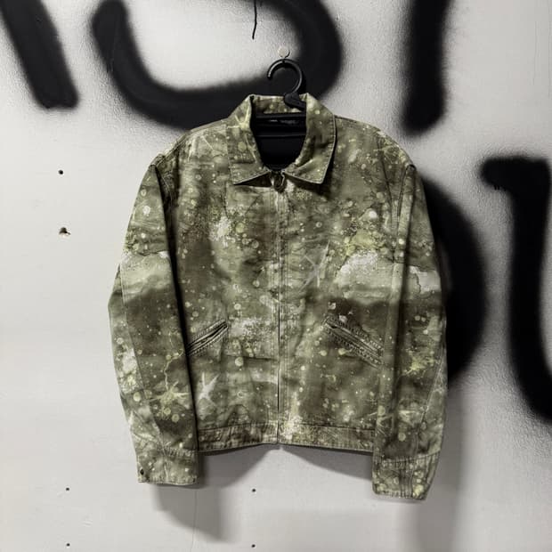 자라 더티 페인팅 워싱 데님 트러커 자켓