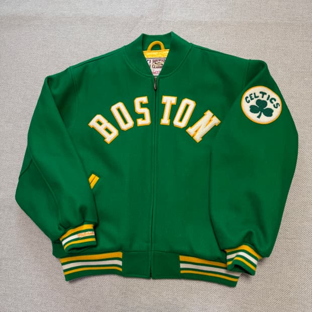 미첼앤네스 보스턴 셀틱스 하드우드 클래식 바시티 울 자켓