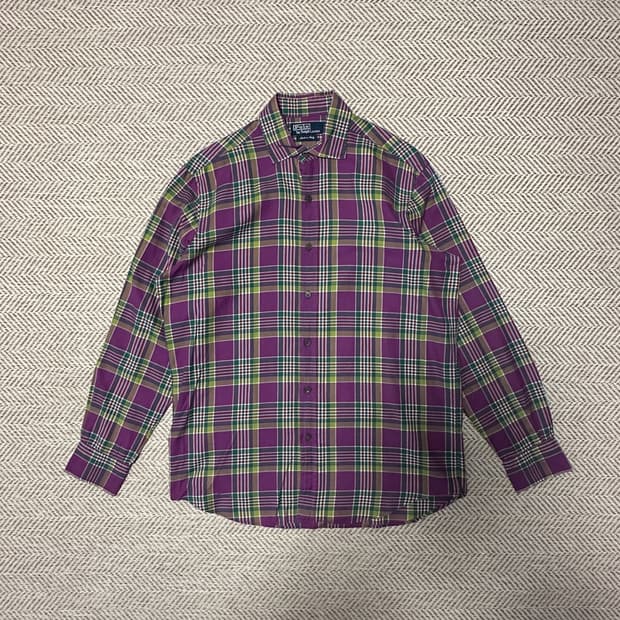 POLO RALPH LAUREN italy made check shirt