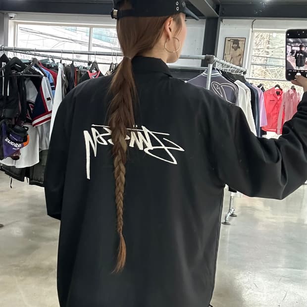 스투시 백로고 클래식 코치자켓