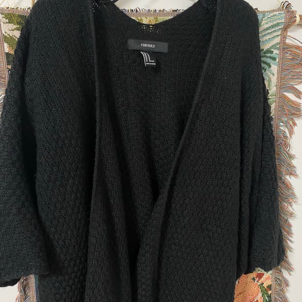 Forever21 블랙 가디건 M