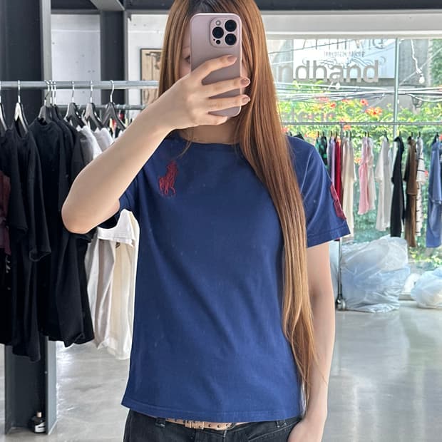 폴로랄프로렌 빅포니 넘버링 반팔티 네이비블루