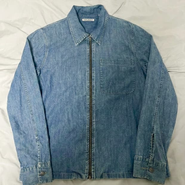 아워레가시 셔팅 지퍼 데님 셔츠