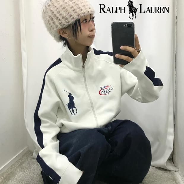 Polo Big Pony White Two-way Jersey ⭐️레어