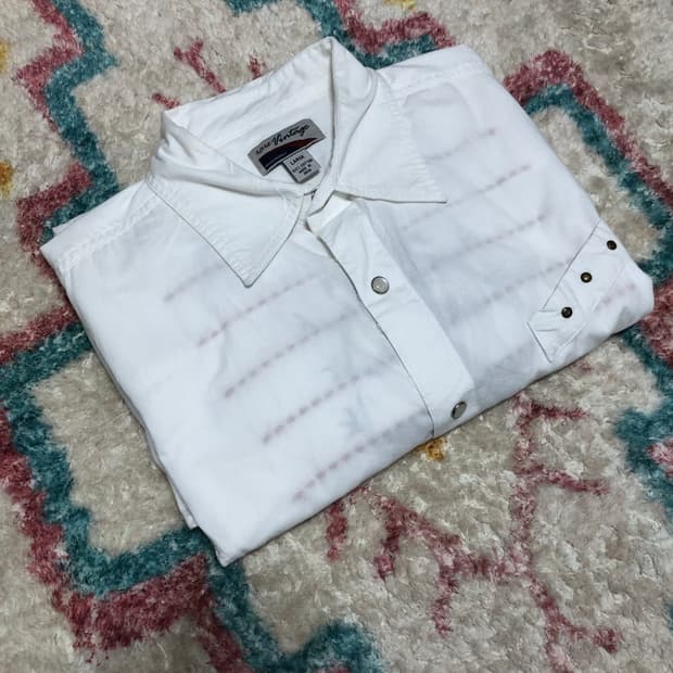 90s RARE VINTAGE 웨스턴 셔츠 