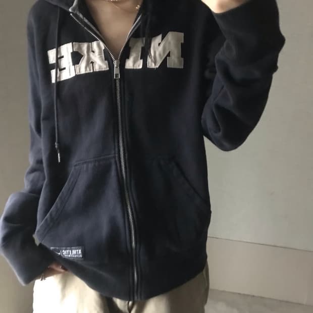 나이키 빈티지 로고 후드집업