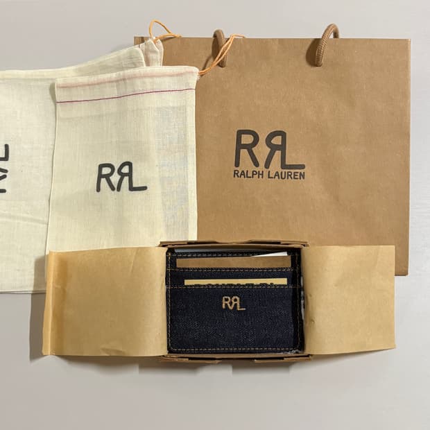 rrl 더블알엘 카드 홀더 인디고 데님, 파우치 쇼핑백