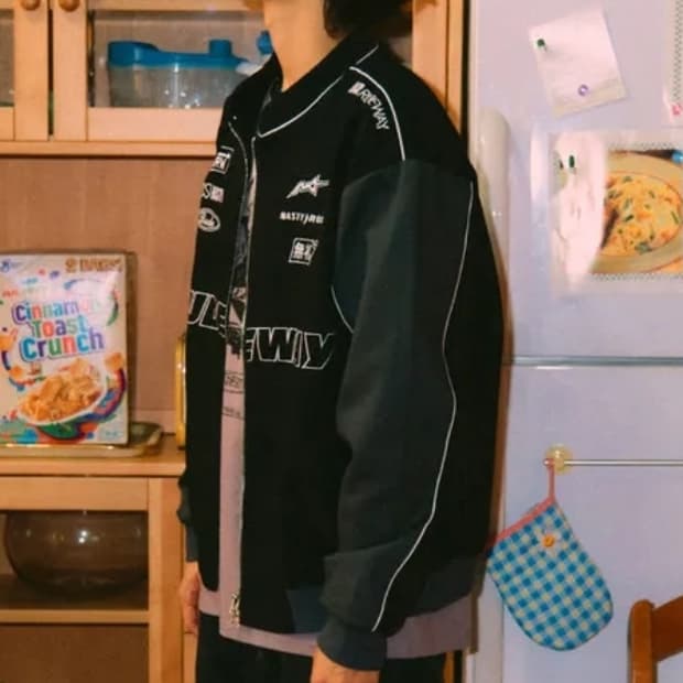 새상품 네스티팜 블루종,야구점퍼,자켓