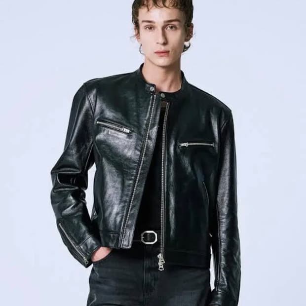 세비지 카프레이서 레더 자켓 XL