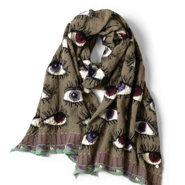 캐피탈 스피크이지 머플러 카키