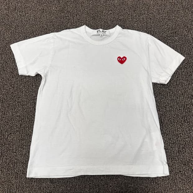 꼼데가르송 와펜 여성 반팔티셔츠 화이트 M