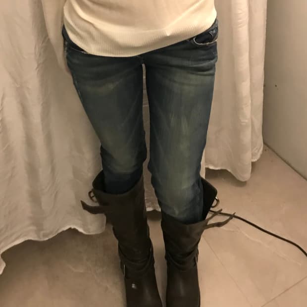 Diesel 디젤 로우 세미스트레이트 더티 워싱 데님