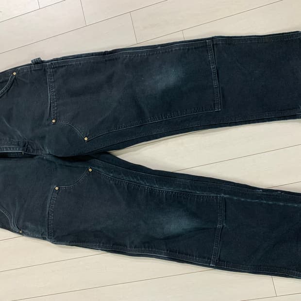 빈티지 칼하트 더블니 블랙